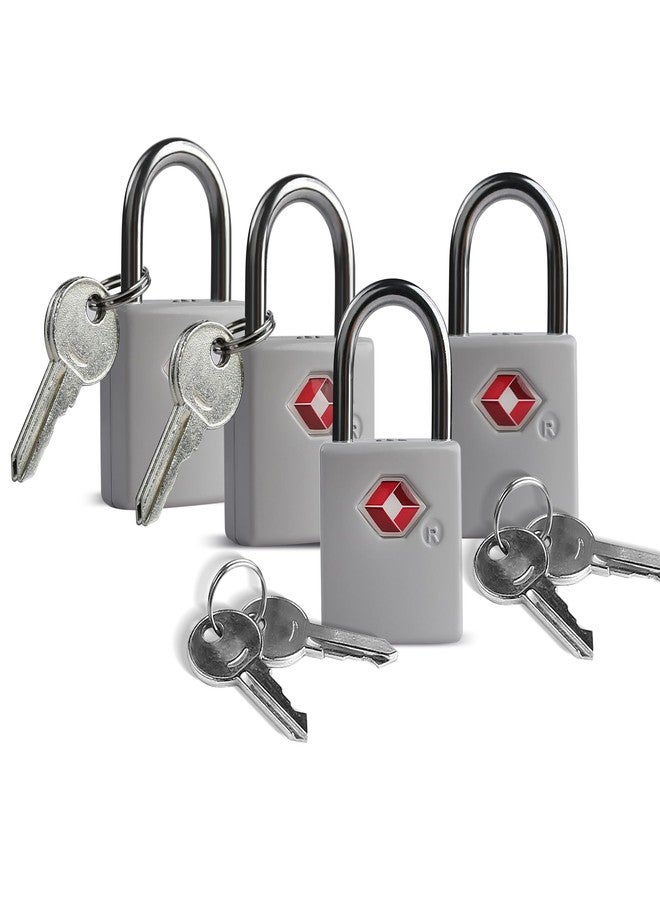 UP Security Luggage Locks TSA Approved 4 Pack, TSA Locks for Luggage International Travel Essentials, Small Padlock with Key, Keyed Alike Mini Padlock for Suitcase, Backpack, Bag, Zipper, Case, Box - Image 1